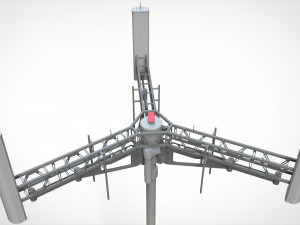 Sci fi mast 2 Model 3D