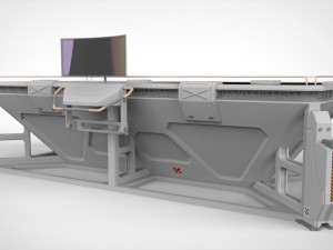 Sci-fi furniture exterior Modello 3D