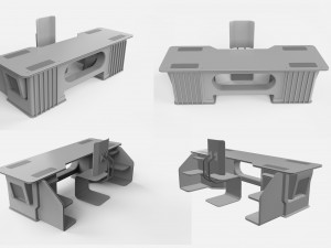 Sci-fi furniture exterior Modello 3D