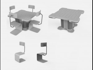 Sci-fi furniture exterior Modello 3D