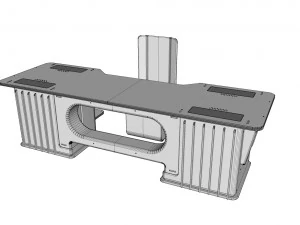 Sci-fi furniture exterior 3D Model