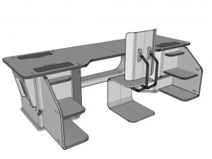 Sci-fi furniture exterior 3D Model