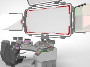 Computadora de ciencia ficci&oacute;n Modelo 3D