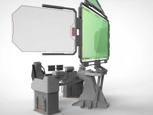 Computadora de ciencia ficci&oacute;n Modelo 3D