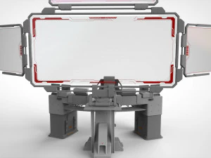 Computadora de ciencia ficci&oacute;n Modelo 3D