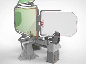 Computadora de ciencia ficci&oacute;n Modelo 3D