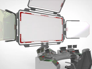 Computadora de ciencia ficci&oacute;n Modelo 3D