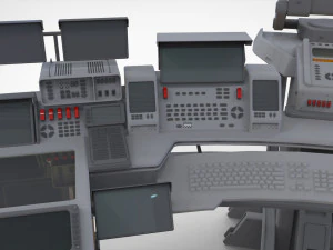 Computadora de ciencia ficci&oacute;n Modelo 3D