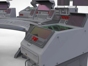 Computadora de ciencia ficci&oacute;n Modelo 3D