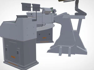 Computadora de ciencia ficci&oacute;n Modelo 3D