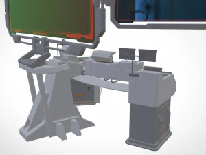 Computadora de ciencia ficci&oacute;n Modelo 3D