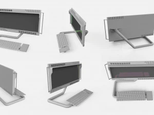 Computadora de ciencia ficci&oacute;n Modelo 3D