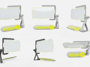 Computadora de ciencia ficci&oacute;n Modelo 3D