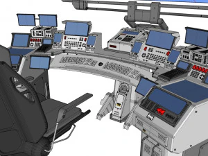 Computadora de ciencia ficci&oacute;n Modelo 3D