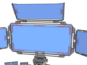 Computadora de ciencia ficci&oacute;n Modelo 3D