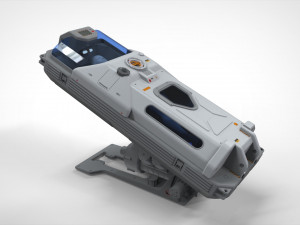 Sci fi cryogenic capsule 3D 모델