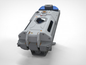 Sci fi cryogenic capsule 3D 모델