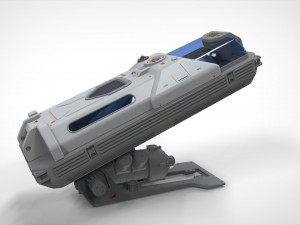 Sci fi cryogenic capsule 3D 모델