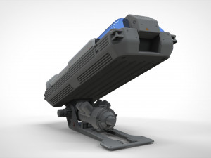 Sci fi cryogenic capsule 3D 모델