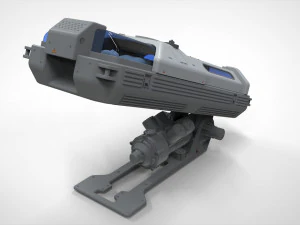 Sci fi cryogenic capsule 3D Model