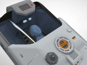 Sci fi cryogenic capsule 3D Model
