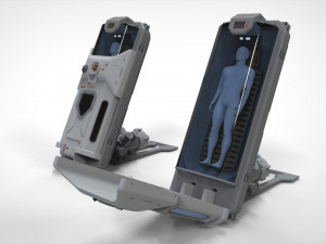 Sci fi cryogenic capsule 3D 모델