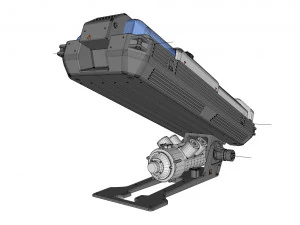 Sci fi cryogenic capsule 3D Model