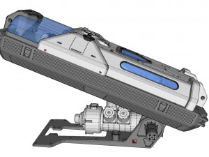 Sci fi cryogenic capsule 3D 모델