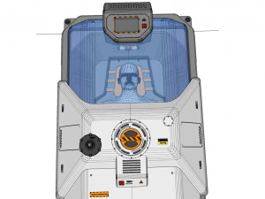 Sci fi cryogenic capsule 3D Model