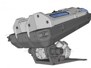 Sci fi cryogenic capsule 3D 모델