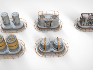 Sci fi modular environment 7 Model 3D