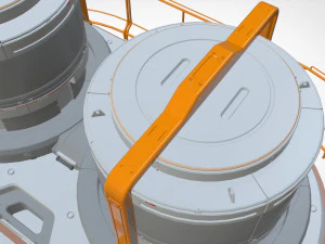 Sci fi modular environment 7 3D Model