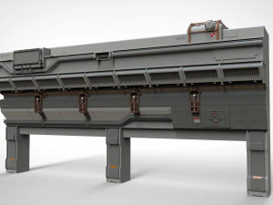 Sci-fi architecture kitbash 14 3D Model