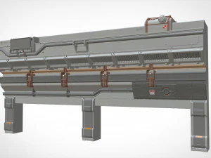 Sci-fi architecture kitbash 14 3D Model