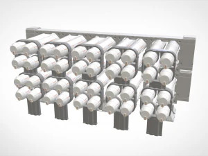 Sci-fi architecture kitbash 14 3D Model