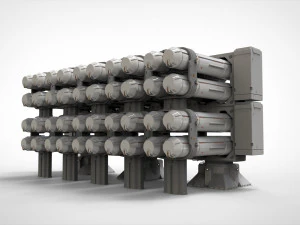 Sci-fi architecture kitbash 14 3D Model