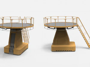 Sci-fi architecture kitbash 14 3D Model