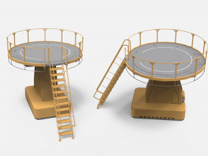 Sci-fi architecture kitbash 14 3D 模型