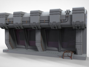 Sci-fi architecture kitbash 14 3D 模型