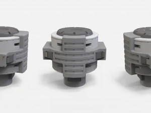 Sci-fi architecture kitbash 14 3D Model