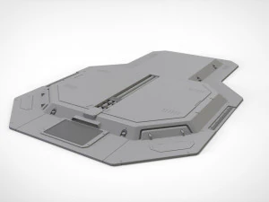 Sci-fi architecture kitbash 14 3D Model