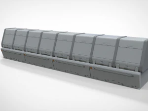 Sci-fi architecture kitbash 14 3D Model