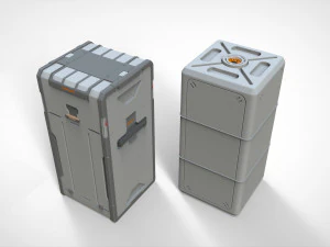 Sci-fi architecture kitbash 14 3D Model