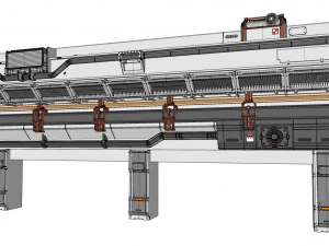 Sci-fi architecture kitbash 14 3D Model