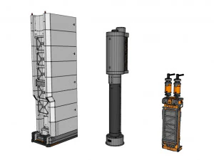 Sci-fi architecture kitbash 14 3D Model