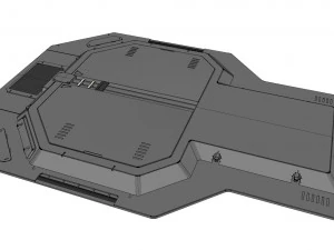 Sci-fi architecture kitbash 14 3D Model