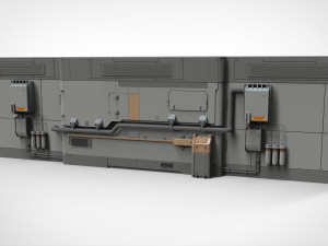 Sci-fi architecture kitbash 15 3D Model