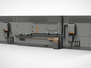 Sci-fi architecture kitbash 15 3D Model