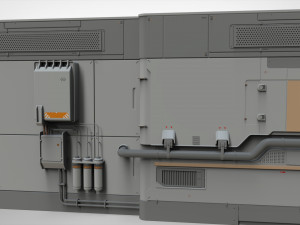 Sci-fi architecture kitbash 15 3D Model