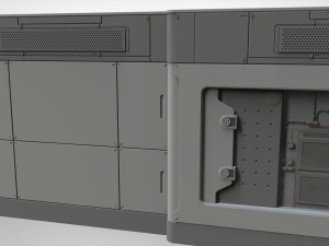 Sci-fi architecture kitbash 15 3D Model